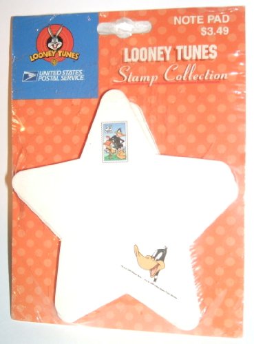 0400231430209 - OFFICIAL LOONEY TUNES STAMP COLLECTION STAR-SHAPED NOTE PAD