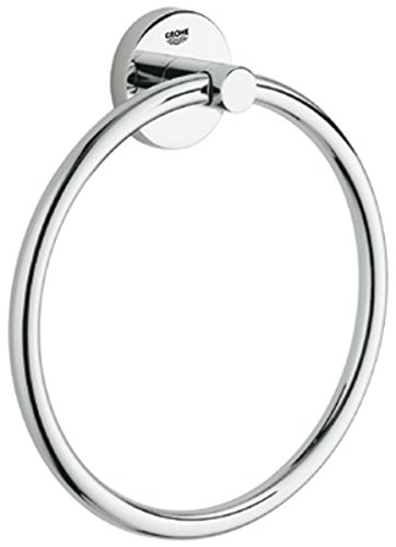 4005176829116 - GROHE 40365000 ESSENTIALS 8IN. TOWEL RING