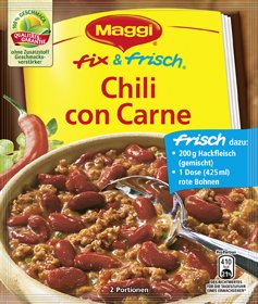 4005500334255 - MAGGI FIX & FRESH CHILI WITH BEANS (CHILI CON CARNE) (PACK OF 4)