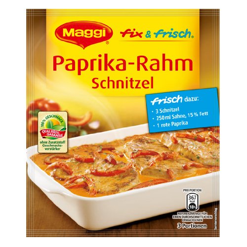 4005500342632 - MAGGI FIX & FRESH CREAMY SCHNITZEL WITH BELLPEPPERS (PAPRIKA-RAHM SCHNITZEL) (PACK OF 4)