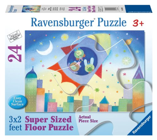 4005556053483 - TO THE MOON 24 PIECE FLOOR PUZZLE
