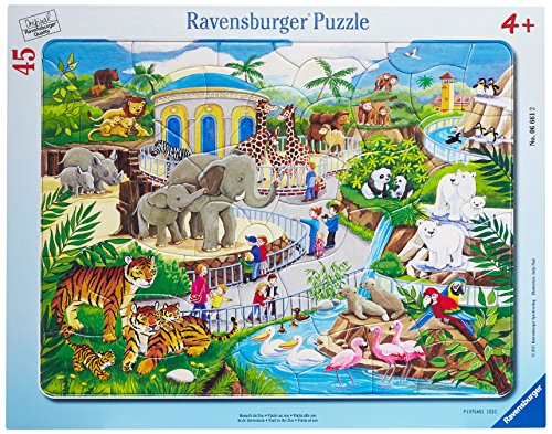4005556066612 - VISIT TO THE ZOO 45 PIECES FRAME PUZZLE
