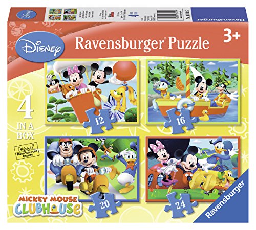 4005556071425 - BOX OF 4 DISNEY MICKEY MOUSE CLUBHOUSE PUZZLES