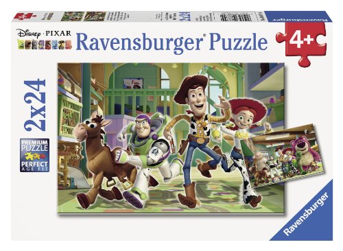 4005556088744 - RAVENSBURGER DISNEY PIXAR: THE TOYS AT DAY CARE (2 X 24-PIECE) PUZZLES IN A BOX