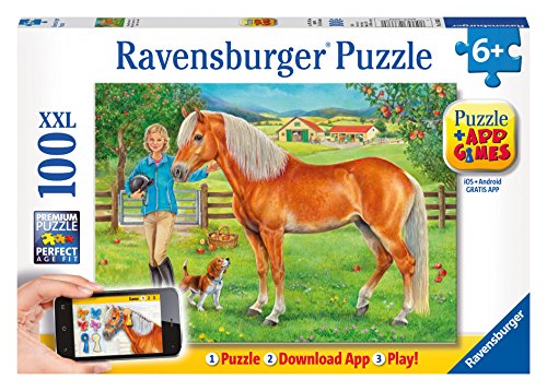 4005556136636 - RAVENSBURGER MY FAVORITE HORSE PUZZLE + APP GAMES PUZZLE (100 PIECE)