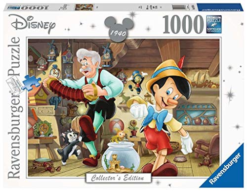 4005556167364 - RAVENSBURGER DISNEY PINOCCHIO 1000 PIECE JIGSAW PUZZLE FOR ADULTS – EVERY PIECE IS UNIQUE, SOFTCLICK TECHNOLOGY MEANS PIECES FIT TOGETHER PERFECTLY