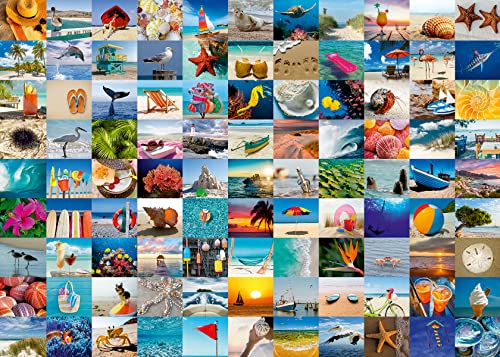 4005556169450 - RAVENSBURGER 99 SEASIDE MOMENTS 1000 PIECE JIGSAW PUZZLE FOR ADULTS – EVERY PIECE IS UNIQUE, SOFTCLICK TECHNOLOGY MEANS PIECES FIT TOGETHER PERFECTLY