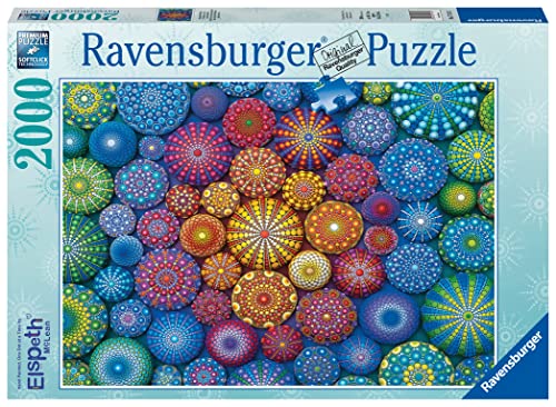 4005556171347 - RAVENSBURGER RADIATING RAINBOW MANDALAS 2000 PIECE JIGSAW PUZZLE FOR ADULTS – EVERY PIECE IS UNIQUE, SOFTCLICK TECHNOLOGY MEANS PIECES FIT TOGETHER PERFECTLY