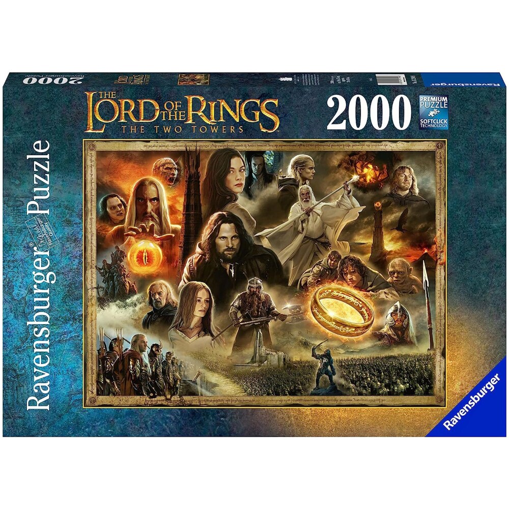 0400555617294 - RAVENSBURGER LORD OF THE RINGS THE TWO TOWERS 2000 PIECE PUZZLE