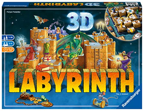 4005556261130 - RAVENSBURGER 3D LABYRINTH FAMILY BOARD GAME FOR KIDS & ADULTS AGE 7 & UP - SO EASY TO LEARN & PLAY WITH GREAT REPLAY VALUE AMAZON EXCLUSIVE
