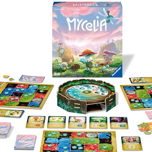 4005556275380 - RAVENSBURGER MYCELIA DECK-BUILDING GAME; COZY MAGICAL MUSHROOM BOARD GAME FOR KIDS AND ADULTS AGES 9 AND UP