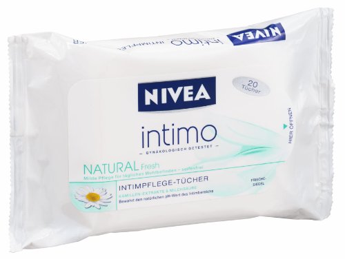 4005808561674 - INTIMO NATURAL FRESH INTIMPFLEGE TUECHER (CLEANSING CLOTHS) 20 WIPES BY NIVEA