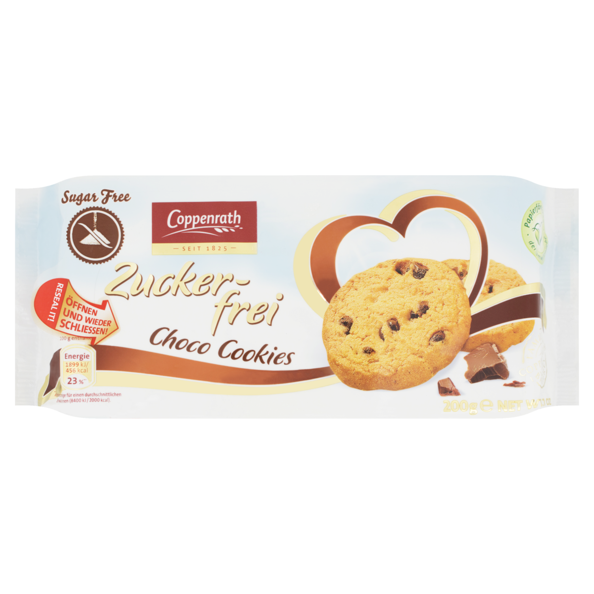 4006952008831 - BISCOITO COOKIE CHOCO CHIP COPPENRATH PACOTE 200G