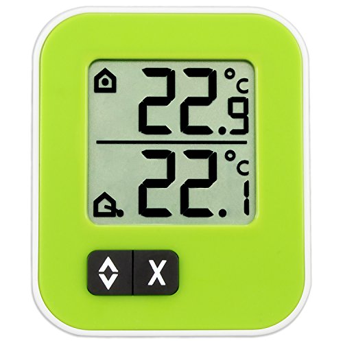 4009816023339 - LA CROSSE TECHNOLOGY 30.1043.4 TFA DIGITAL INDOOR AND OUTDOOR THERMOMETER, SMALL, GREEN