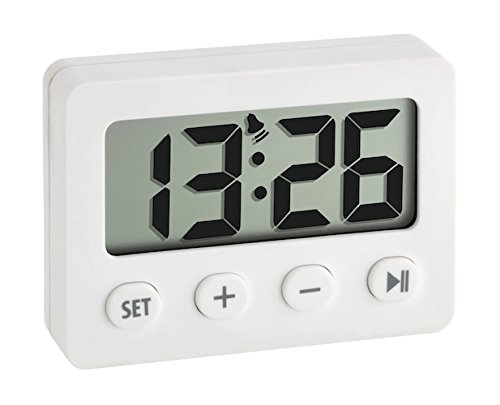 4009816024749 - LA CROSSE TECHNOLOGY 60.2014.02 DIGITAL TIMER WITH ALARM AND STOPWATCH, WHITE