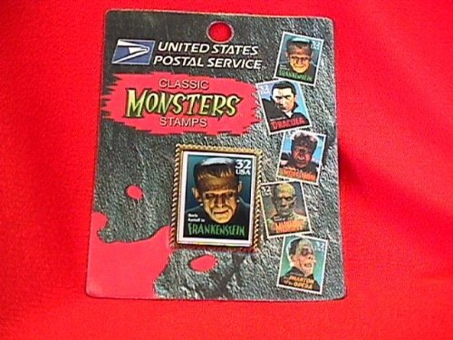 0400983700056 - UNITED STATES POSTAL SERVICE CLASSIC UNIVERSAL MONSTERS STAMPS FRANKENSTEIN PIN