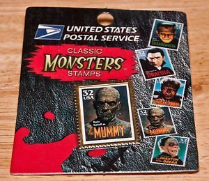 0400983700070 - UNITED STATES POSTAL SERVICE CLASSIC UNIVERSAL MONSTERS STAMPS MUMMY PIN