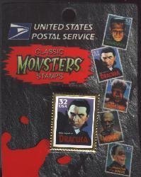 0400983700094 - UNITED STATES POSTAL SERVICE CLASSIC UNIVERSAL MONSTERS STAMPS DRACULA PIN