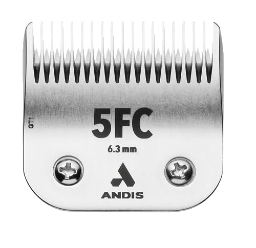 0040102726309 - ANDIS 72630 ULTRA EDGE DETACHABLE DOG CLIPPER BLADE – EQUIPPED WITH STAINLESS STEEL FOR PRECISION TRIMMING, FITS MOTOR-DRIVEN TRIMMER – FOR PET’S FAST TOUCH-UPS & FULL GROOMING., SIZE 5FC, SILVER