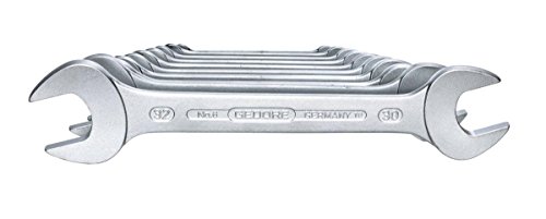4010886607763 - GEDORE 6078350 DOUBLE OPEN-ENDED WRENCH SET, 6-34MM WIDTH (12 PIECES)