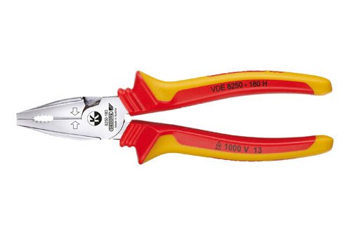 4010886816059 - GEDORE 1550942 VDE HEAVY DUTY COMBINATION PLIERS WITH VDE INSULATING SLEEVES, 160MM LENGTH