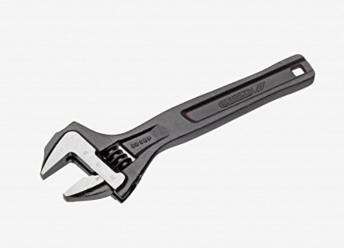 4010886881576 - GEDORE 2171015 ADJUSTABLE WRENCH, 10 WIDTH, OPEN END, PHOSPHATED WITH PLASTIC HANDLE