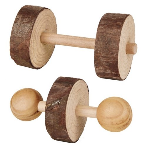 4011905061955 - NATURAL LIVING DUMBBELLS CHEW AND FLING TOYS FOR SMALL ANIMALS