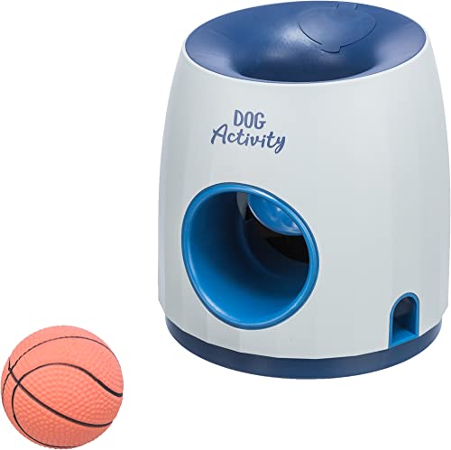 4011905320090 - TRIXIE DOG ACTIVITY BALL AND TREAT, STRATEGY GAME, LEVEL 3, DOG PUZZLE, INTERACTIVE TREAT DISPENSER
