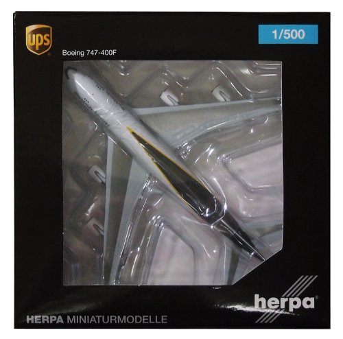 4013150519298 - DARON HERPA UPS 747-400F DIECAST AIRCRAFT, 1:500 SCALE