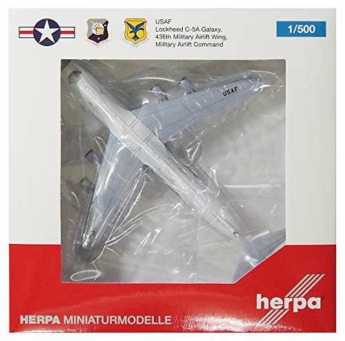 4013150524995 - DARON HERPA USAF C-5A 1/500 436TH MAW DOVER AFB MODEL AIRPLANE