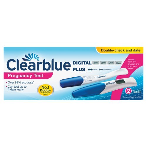 4015600300807 - CLEARBLUE PREGNANCY TEST DOUBLE CHECK AND DATE KIT--TWO-PACK