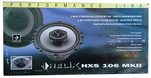 4016050151063 - HELIX HXS 106 ESPRIT 2WAY STEREO COAXIAL SYSTEM W/360˚ ADJUSTABLE TWEETER