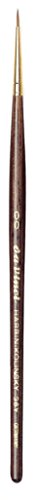 4017505005689 - DA VINCI WATERCOLOR SERIES 36Y PAINT BRUSH, ROUND HARBIN KOLINSKY RED SABLE WITH ANTHRACITE HEXAGONAL HANDLE, SIZE 2/0