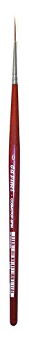 4017505215088 - DA VINCI WATERCOLOR SERIES 1280 COSMOTOP SPIN PAINT BRUSH, MEDIUM NEEDLE-SHARP LINER SYNTHETIC WITH RED HANDLE, SIZE 0