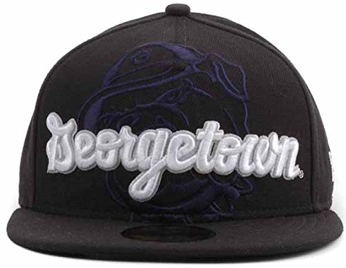 4020227832426 - GEORGETOWN HOYAS NEW ERA 59FIFTY FITTED CAP HAT FRONTRUNNER (7 3/8, NAVY BLUE)