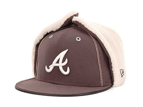 4020236704110 - ATLANTA BRAVES MLB 59FIFTY FAUXE SUEDE FITTED CAP HAT 2011 DABU - CHOCOLATE BROWN (7 1/4)