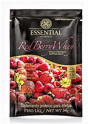 0040232932465 - RED BERRY WHEY 15X34G ESSENTIAL ESSENTIAL NUTRITION