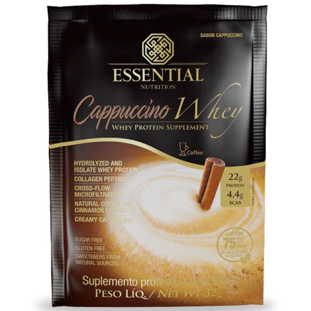 0040232932489 - CAPUCCINO WHEY 14X32G ESSENTIAL ESSENTIAL NUTRITION