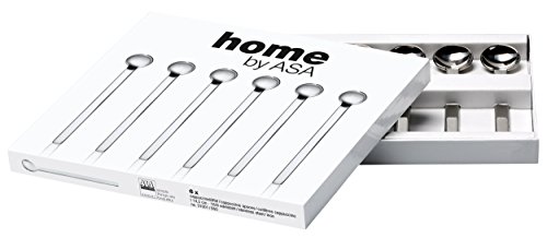 4024433123224 - ASA HOME SET OF 6 STAINLESS CAPPUCCINO SPOONS, 14.5CM/5.75