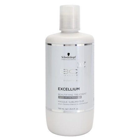 4045787322620 - SCHWARZKOPF PROFESSIONAL BC BONACURE EXCELLIUM BEAUTIFYING BEAUTIFYING TREATMENT THAT REFINES THE COLOUR OF SILVER AND WHITE HAIR (EXCLUSIVE AGE-DEFYING FORMULA COMBINING Q10+ BLACK PEARL) 25.4 OZ