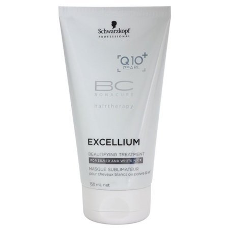 4045787322644 - SCHWARZKOPF PROFESSIONAL BC BONACURE EXCELLIUM BEAUTIFYING BEAUTIFYING TREATMENT THAT REFINES THE COLOUR OF SILVER AND WHITE HAIR (EXCLUSIVE AGE-DEFYING FORMULA COMBINING Q10+ BLACK PEARL) 5.0 OZ