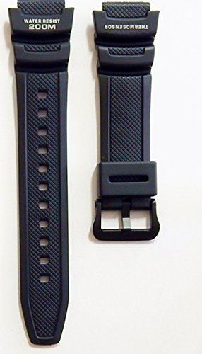 4049058055972 - CASIO WATCH STRAP WATCHBAND RESIN BAND BLACK FOR GENTS AQW-101-1AVW