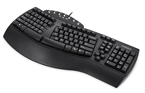 4049571151205 - PERIXX PERIBOARD-512B, ERGONOMIC SPLIT KEYBOARD - BLACK - WIRED USB INTERFACE - NATURAL ERGONOMIC DESIGN - RECOMMENDED WITH REPETITIVE STRAIN INJURIES RSI USER - US ENGLISH LAYOUT