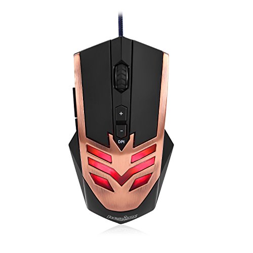 4049571610016 - PERIXX PROGRAMMABLE GAMING MOUSE, COMPATIBLE WITH WIN 10 (MX-1000 COPPER)