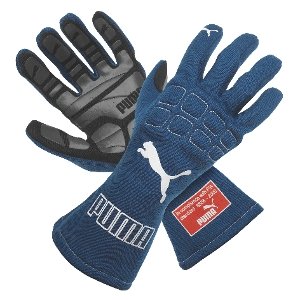 4049753825115 - PUMA RACING GLOVE FURIO (JULIO) BLUE IN THE SEWING TYPE FIA €€OFFICIAL SIZE 10 (L)