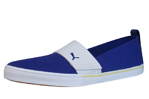 4051411974608 - PUMA EL REY SLIP ON WOMENS CANVAS SNEAKERS / SHOES - BLUE - SIZE US 6.5