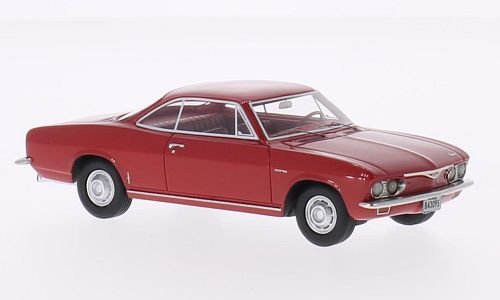 4052176658574 - CHEVROLET CORVAIR CORSA, RED, 1965, MODEL CAR, READY-MADE, BOS-MODELS 1:43