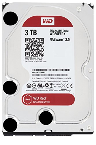 4053162344716 - WD RED 3TB NAS DESKTOP HARD DISK DRIVE - INTELLIPOWER SATA 6 GB/S 64MB CACHE 3.5 INCH - WD30EFRX