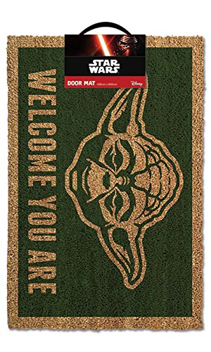4057786296864 - STAR WARS DOORMAT - YODA/ WELCOME YOU ARE