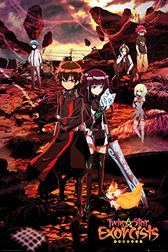 4057786553059 - TWIN STAR EXORCIST POSTER - CHARACTERS (61CM X 91,5CM) + PLUS FABULOUS PROTECTIVE GIFT TUBE